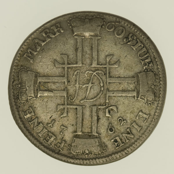 altdeutschland-deutsche-silbermuenzen - Hessen Darmstadt Ludwig VIII. 20 Kreuzer 1762