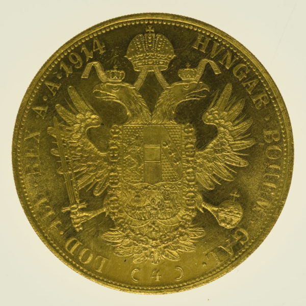 oesterreich - Österreich Kaiserreich Franz Joseph I. 4 Dukaten 1914