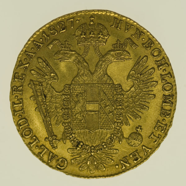 oesterreich - Österreich Kaiserreich Franz I. Dukat 1827 A