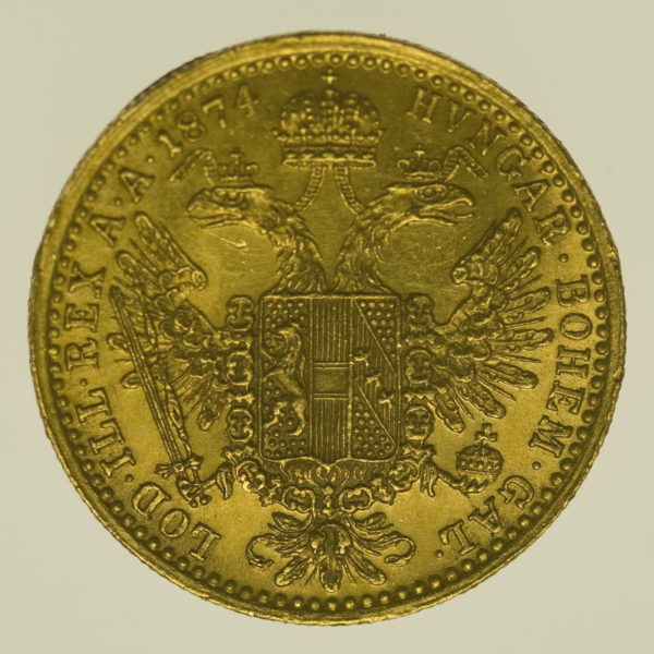 oesterreich - Österreich Kaiserreich Franz Joseph I. Dukat 1874