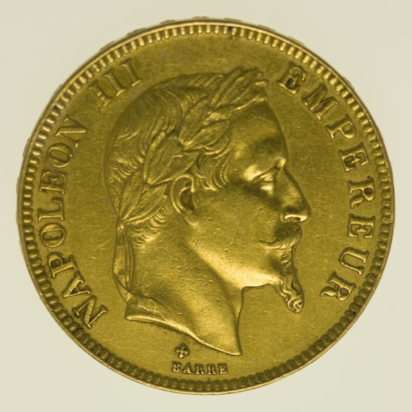 frankreich - Frankreich Napoleon III. 100 Francs 1867 BB