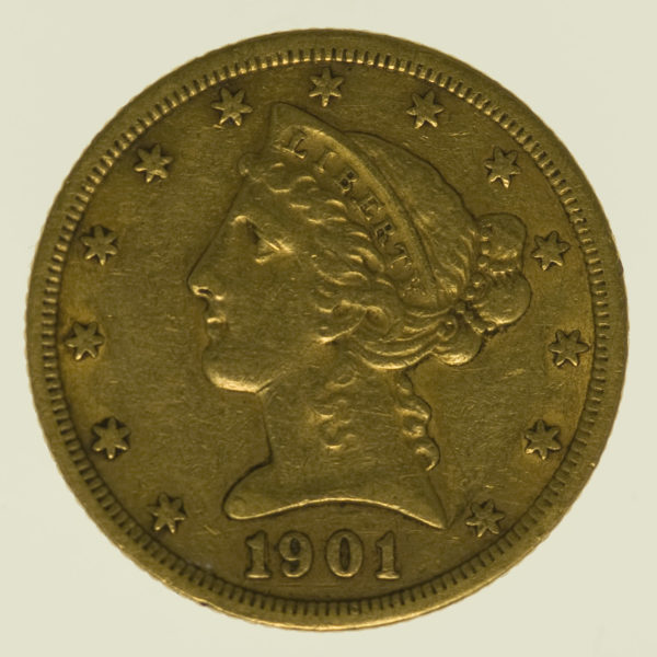 usa - USA 5 Dollars 1901 S Liberty / Kopf