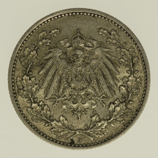deutsches-kaiserreich-ab-1871-deutsche-silbermuenzen - 50 Pfennig 1898 A