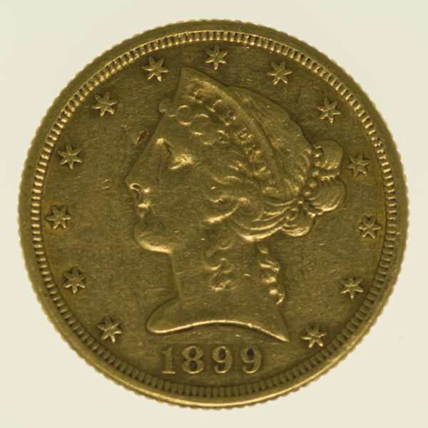usa - USA 5 Dollars 1899 S Liberty / Kopf