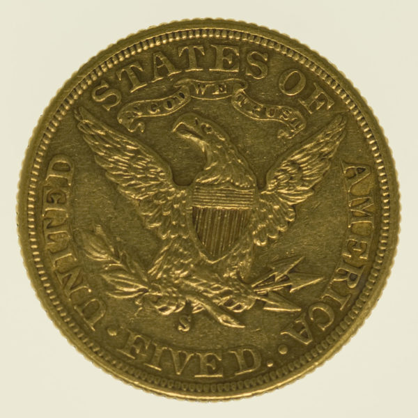 usa - USA 5 Dollars 1899 S Liberty / Kopf