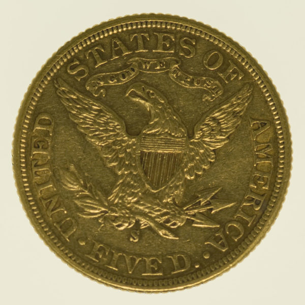 usa - USA 5 Dollars 1899 S Liberty / Kopf