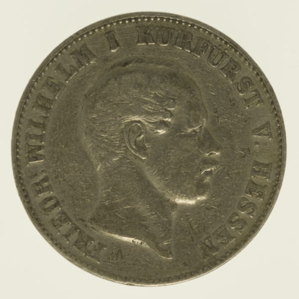 altdeutschland-deutsche-silbermuenzen - Hessen Kassel Friedrich Wilhelm I. Vereinstaler 1858