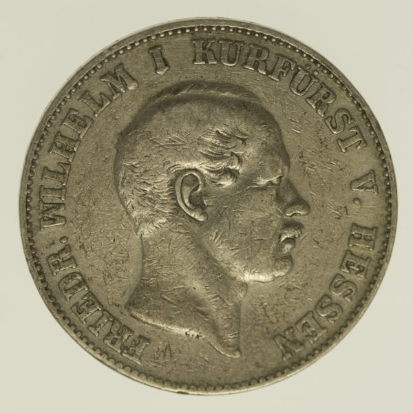 altdeutschland-deutsche-silbermuenzen - Hessen Kassel Friedrich Wilhelm I. Vereinstaler 1858