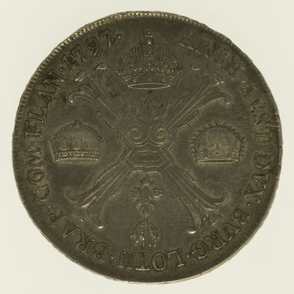 oesterreich-silbermuenzen-uebriges-europa - Österreich RDR Franz II. Kronentaler 1797 C