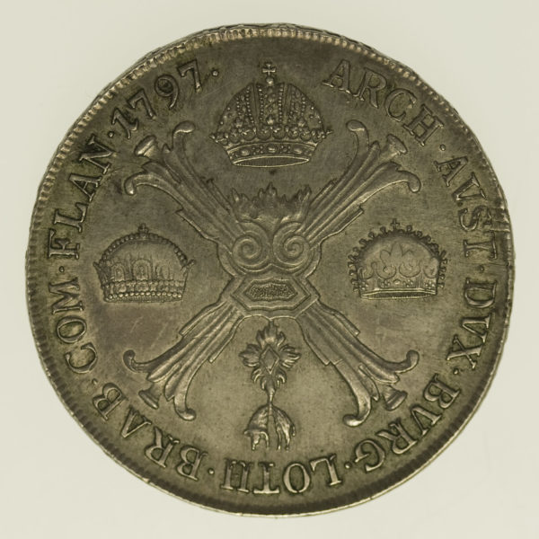 oesterreich-silbermuenzen-uebriges-europa - Österreich RDR Franz II. Kronentaler 1797 C