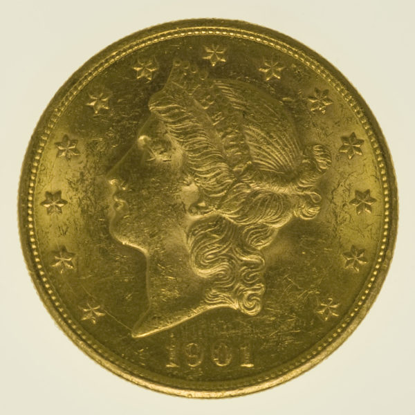 usa - USA 20 Dollars 1901 S Liberty / Kopf