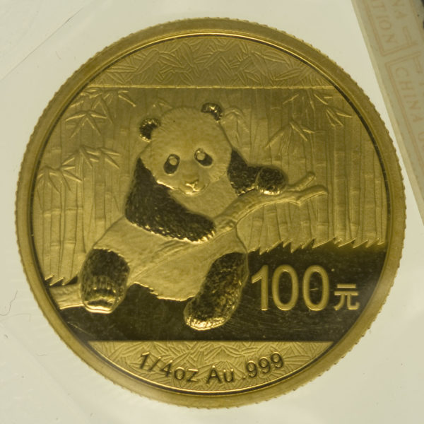 china - China Panda 100 Yuan 2014 1/4 Unze