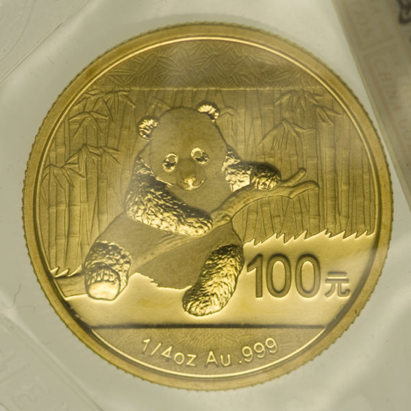 china - China Panda 100 Yuan 2014 1/4 Unze