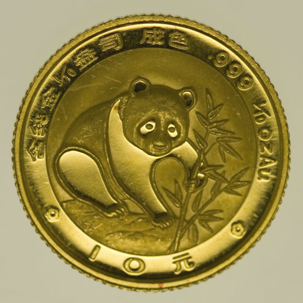 china - China Panda 10 Yuan 1988 1/10 Unze