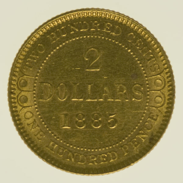 neufundland, kanada - Kanada Neufundland Victoria 2 Dollars 1885