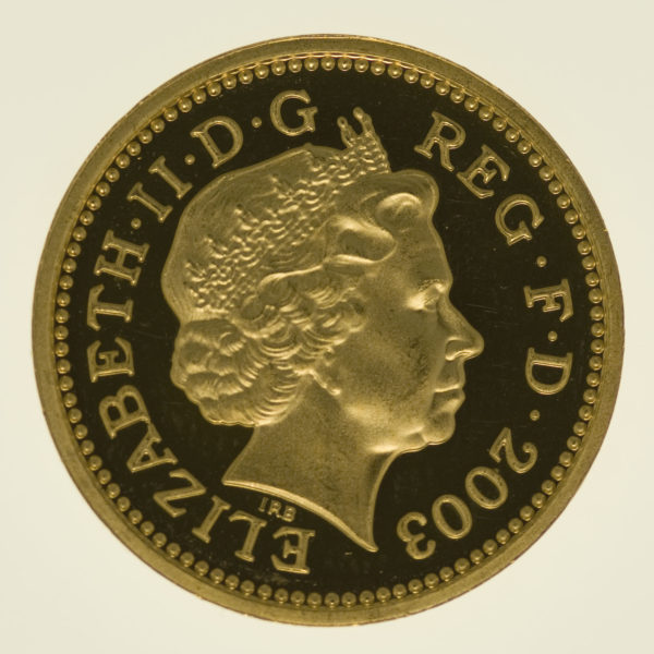 grossbritannien - Großbritannien Elisabeth II. One Pound 2003 Pattern