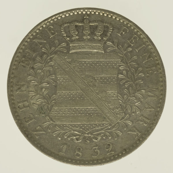 altdeutschland-deutsche-silbermuenzen - Sachsen Anton Taler 1832