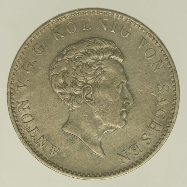 altdeutschland-deutsche-silbermuenzen - Sachsen Anton Taler 1832