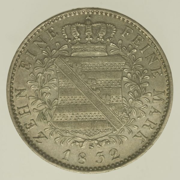 altdeutschland-deutsche-silbermuenzen - Sachsen Anton Taler 1832