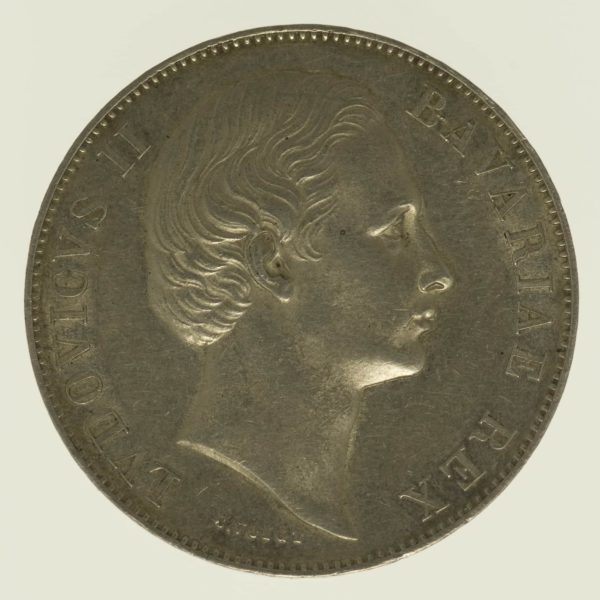 altdeutschland-deutsche-silbermuenzen - Bayern Ludwig II. Vereinstaler o.J.