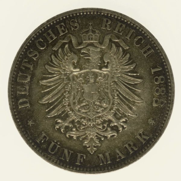 deutsches-kaiserreich-ab-1871-deutsche-silbermuenzen - Preussen Friedrich III. 5 Mark 1888