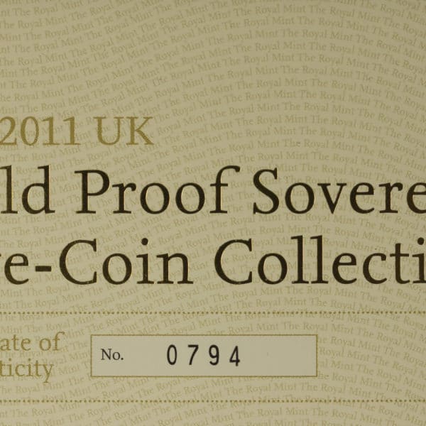 grossbritannien - Großbritannien Elisabeth II. Proof Sovereign Five-Coin Set 2011