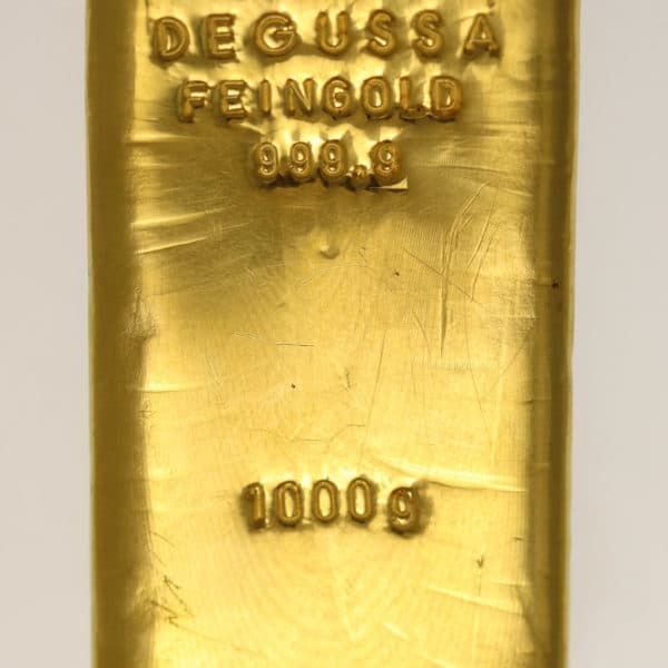goldbarren - Goldbarren 1000 Gramm Degussa