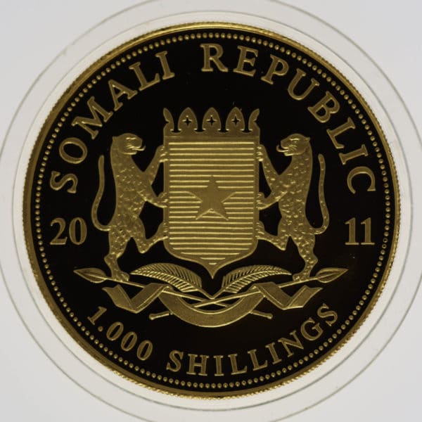 somalia - Somalia African Wildlife 1.000 Shillings 2011 Elephant