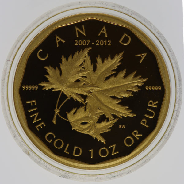 kanada - Kanada Elisabeth II. 5 Coin Set 2012 Maple Leaf