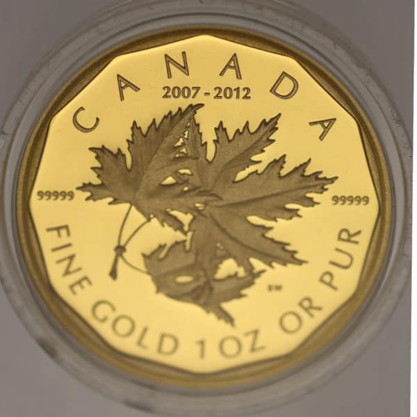 kanada - Kanada Elisabeth II. 5 Coin Set 2012 Maple Leaf