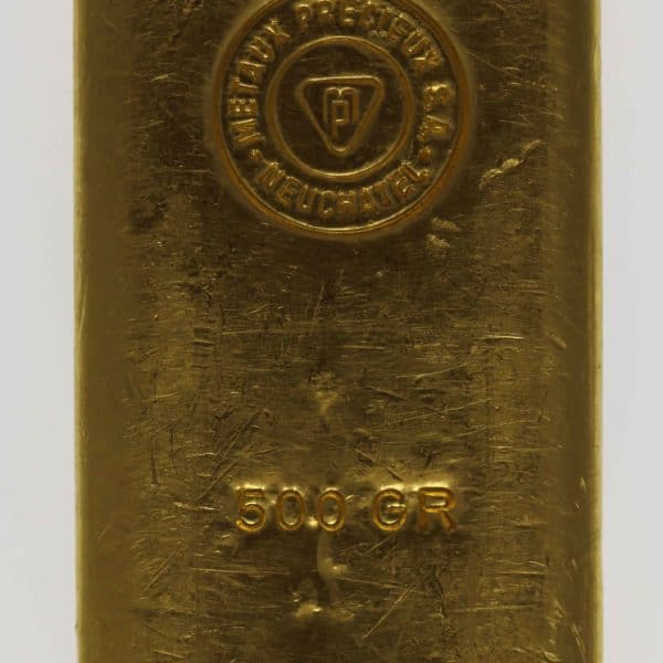 goldbarren - Goldbarren 500 Gramm Schweiz Métaux Précieux S.A. Metalor
