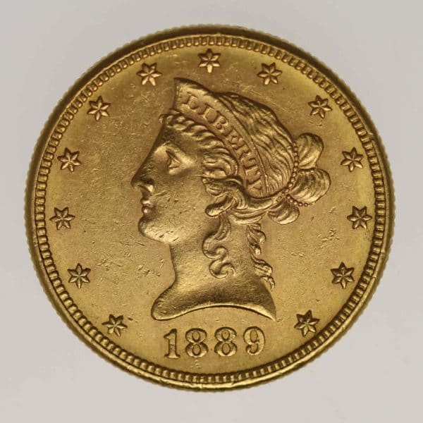 usa - USA 10 Dollars 1889 S Liberty / Kopf