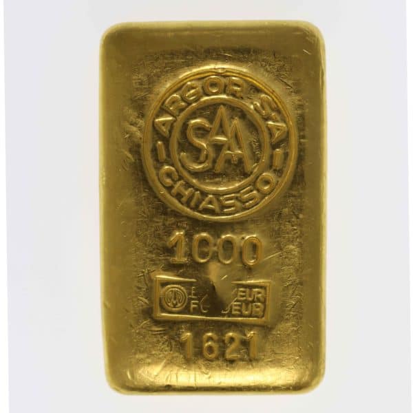 goldbarren - Goldbarren 250 Gramm Schweiz Argor S.A. Chiasso