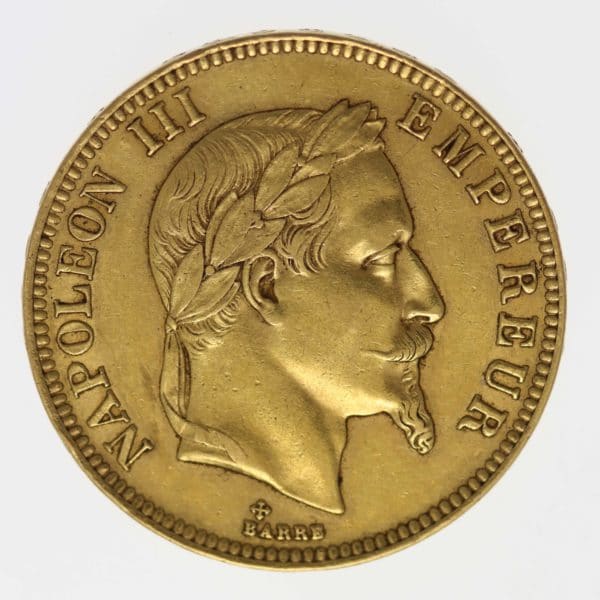 frankreich - Frankreich Napoleon III. 100 Francs 1866 BB