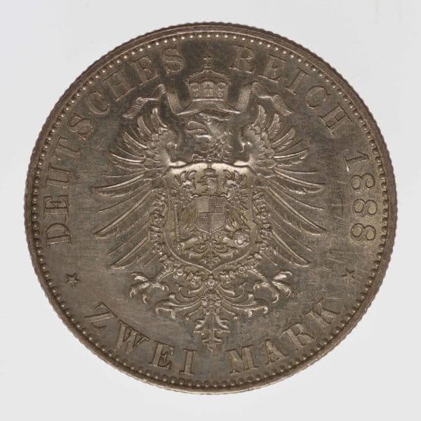 deutsches-kaiserreich-ab-1871-deutsche-silbermuenzen - Preussen Friedrich III. 2 Mark 1888