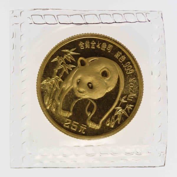 china - China Panda 25 Yuan 1986 1/4 Unze