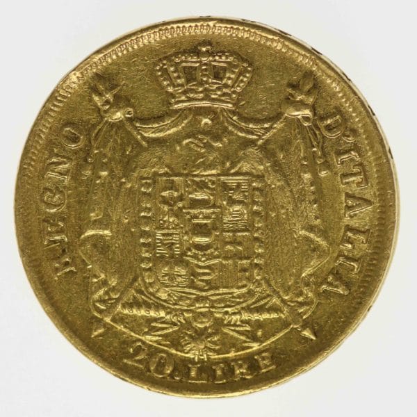 italien - Italien Napoleon I. 20 Lire 1814 M