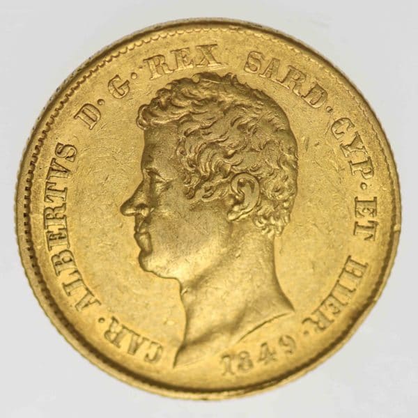 italien - Italien Sardinien Karl Albert 20 Lire 1849