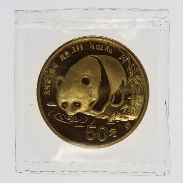 china - China Panda 50 Yuan 1987 1/2 Unze