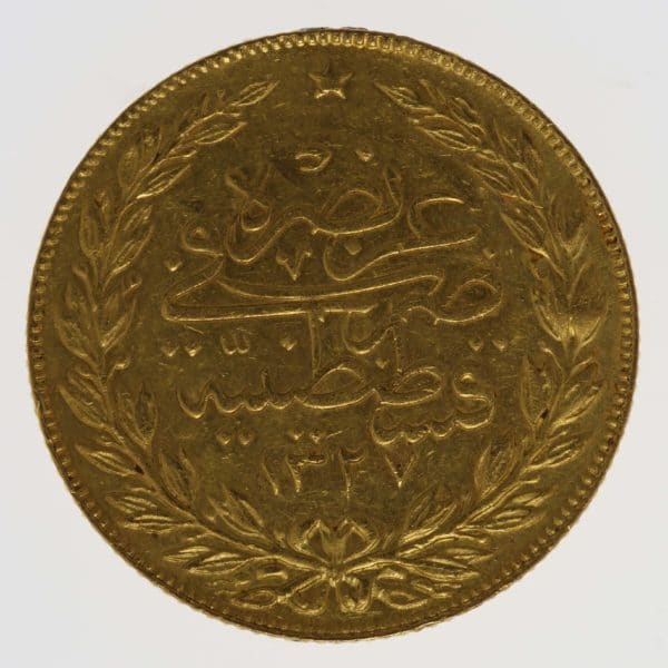 tuerkei - Türkei Muhammad V. 100 Kurush 1910