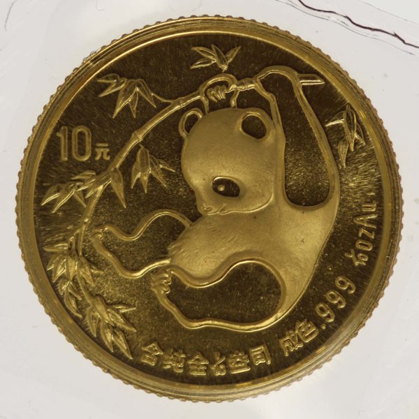 china - China Panda 10 Yuan 1985 1/10 Unze