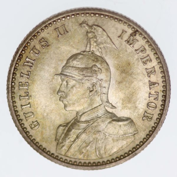 deutsche-kolonien-deutsche-silbermuenzen - Deutsch Ostafrika Wilhelm II. 1/4 Rupie 1891