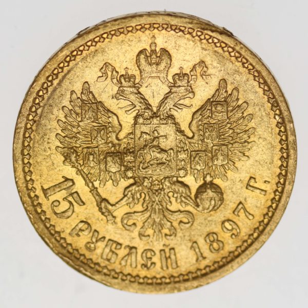 russland - Russland Nikolaus II. 15 Rubel 1897
