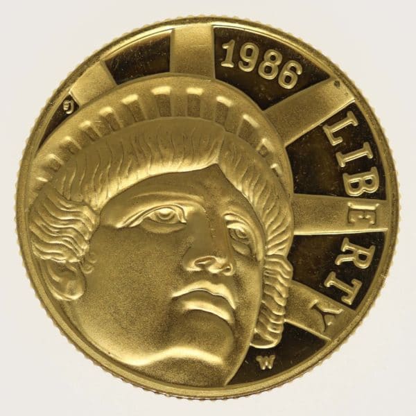 usa - USA 5 Dollars 1986