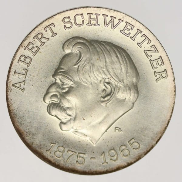 ddr-deutsche-silbermuenzen - DDR 10 Mark 1975 Schweitzer