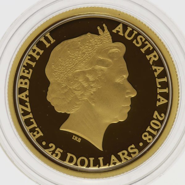 australien - Australien Elisabeth II. 25 Dollars 2018 Kangaroo at Sunset 1/5 OZ