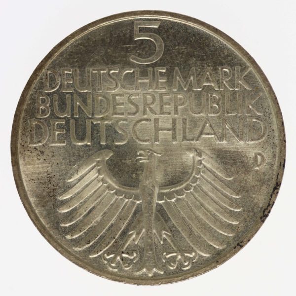 brd-deutsche-silbermuenzen - BRD 5 Mark 1952 Germanisches Museum