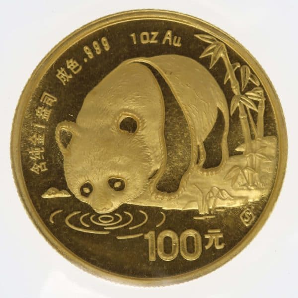 china - China Panda 100 Yuan 1987 1 Unze