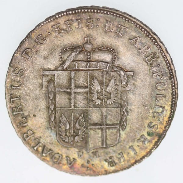 altdeutschland-deutsche-silbermuenzen - Fulda Adalbert III. von Harstall 1/2 Taler 1796