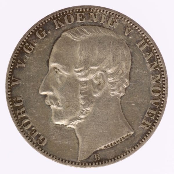 altdeutschland-deutsche-silbermuenzen - Hannover Georg V. Vereinstaler 1865